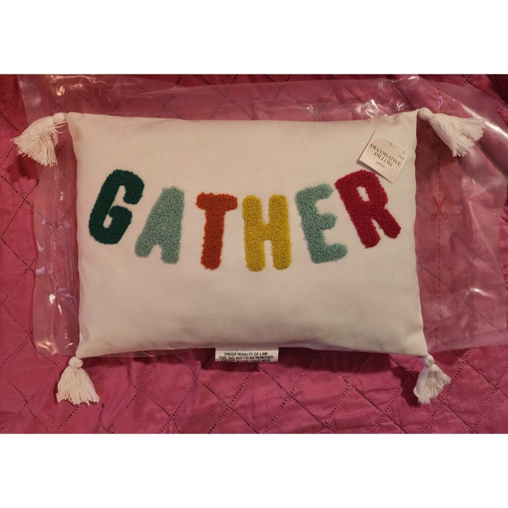 Target GATHER Decorative Pilllow NWT